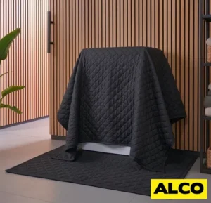 Custom quilted moving blanket washable