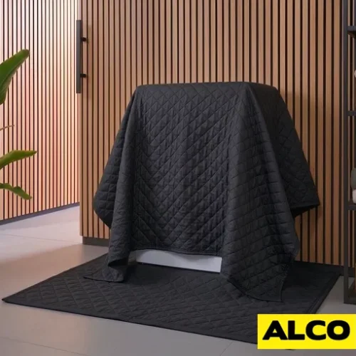 Custom quilted moving blanket washable