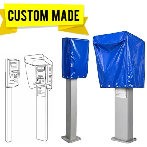 Heavy duty yellow vinyl payment terminal protector durable