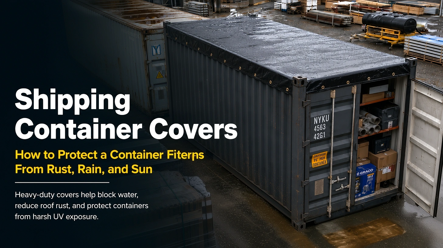 Shipping container cover rust protection