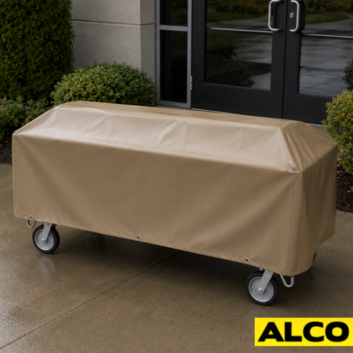 A tear resistant cadaver cart cover with reinforced seams for use in morgue and mortuary transport applications.