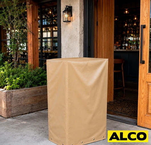 Uv protection cover for outdoor hostess stand