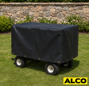 ALCO Outdoor Hay Feeder Covers. Custom made from premium weather resistant materials