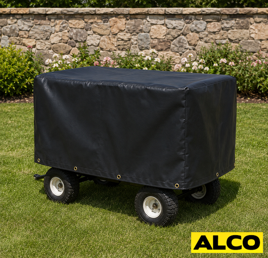 ALCO Outdoor Hay Feeder Covers. Custom made from premium weather resistant materials